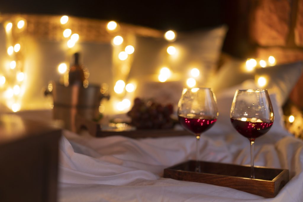 Wine and Dine at the Villa's Gazebo